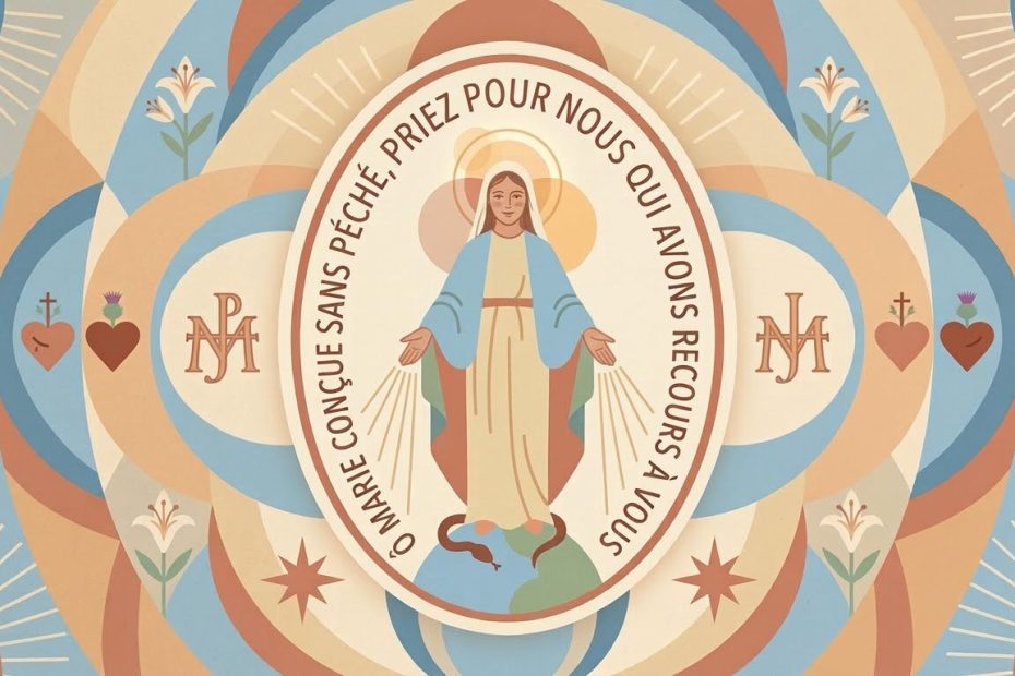 Miraculous Medal - Illustration prière catholique